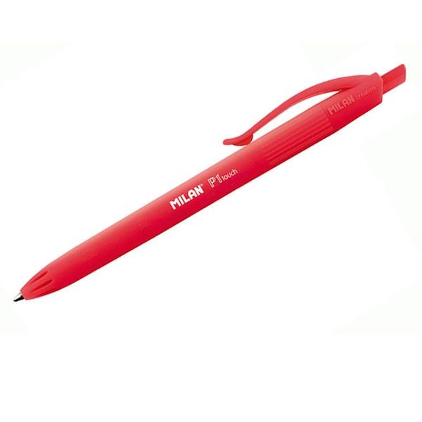 Milan P1 Touch Bolígrafo Retráctil de Tinta Roja punta media 1 mm Milan P1 Touch Bolígrafo Retráctil de Tinta Roja punta media 1 mm