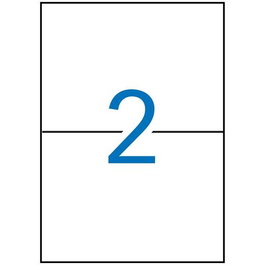 Apli Etiquetas Adhesivas 210x148 mm Inkjet-Láser Cantos Rectos 2 X 500H Blanco