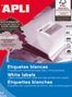 Apli Etiquetas Adhesivas Blancas 210x297mm Permanentes