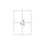 Apli Etiquetas Autoadhesivas Blancas 105x148 mm, 500 Hojas