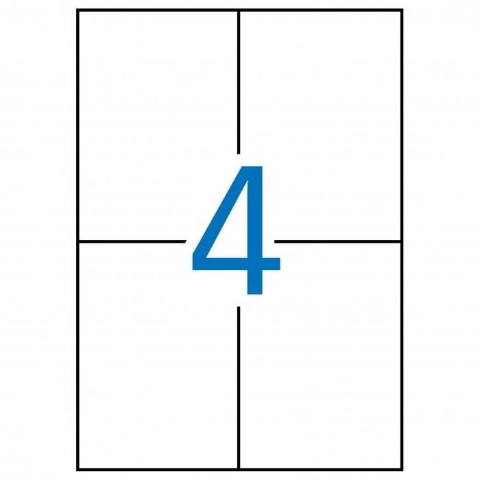 Apli Etiquetas Autoadhesivas Blancas 105x148 mm, 500 Hojas
