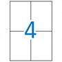 Apli Etiquetas Autoadhesivas Blancas 105x148 mm, 500 Hojas