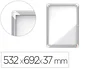 NOBO Vitrina de anuncios Premium Plus magnética blanca para 4 hojas A4