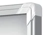 NOBO Vitrina de anuncios Premium Plus magnética blanca para 4 hojas A4