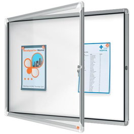 Nobo Vitrina Interior Premium Plus para 8 hojas A4 con superficie blanca magnética