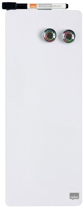 Nobo Pizarra Hogar Magnética 140x360 mm Blanco