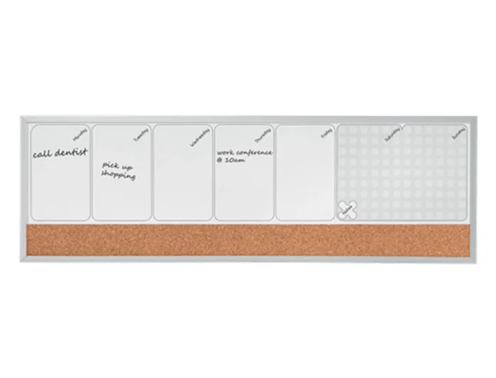 Nobo Planificador Semanal Magnético y Tablero de Corcho 585x190 mm Nobo Planificador Semanal Magnético y Tablero de Corcho 585x190 mm