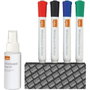NOBO Kit para Pizarra Blanca con 4 Rotuladores, Borrador y Spray