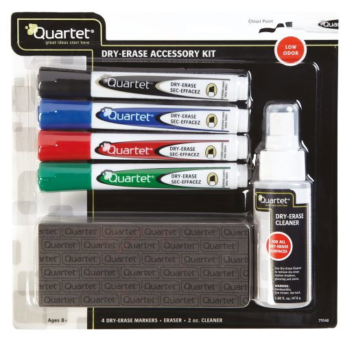 NOBO Kit para Pizarra Blanca con 4 Rotuladores, Borrador y Spray NOBO Kit para Pizarra Blanca con 4 Rotuladores, Borrador y Spray