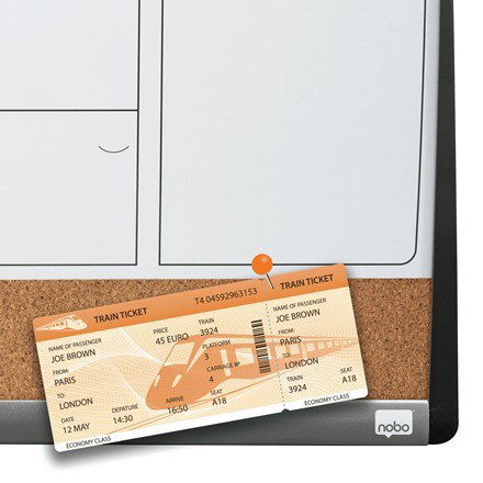 Nobo Planificador Mensual Magnético con Tablero de Corcho 585x430 mm
