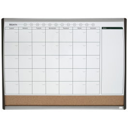 Nobo Planificador Mensual Magnético con Tablero de Corcho 58,5x43 cm