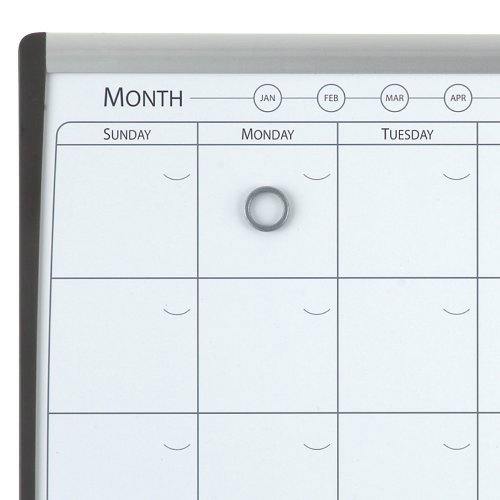 Nobo Planificador Mensual Magnético con Tablero de Corcho 585x430 mm