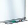 NOBO Pizarra blanca magnética de acero lacado 120x90 cm con marco de aluminio