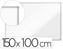 NOBO Pizarra blanca magnética de acero 150x100 cm