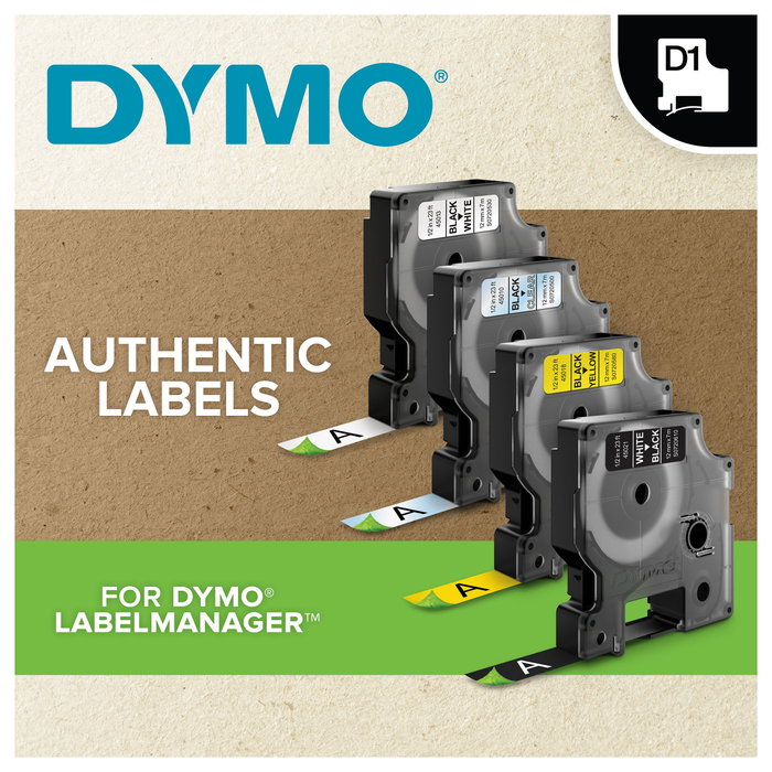 Dymo D1 Durable 12mm x 5,5m Negro sobre blanco Dymo D1 Durable 12mm x 5,5m Negro sobre blanco