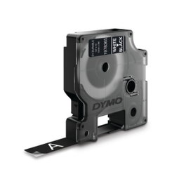 Dymo D1 Cinta Durable 12mm x 3m Blanco sobre Negro