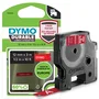 DYMO D1 - Cinta de Vinilo Durable para Etiquetas - Blanco sobre Rojo - 12mm x 3m - Compatible con LabelManager 160, 210D, 280, 360D, 420P, Plug N Play