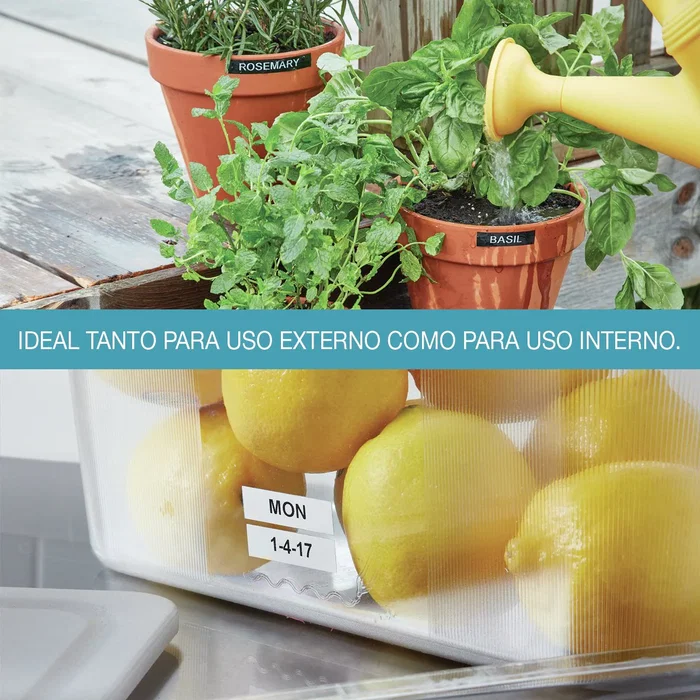 DYMO D1 - Cinta de Vinilo Durable para Etiquetas - Blanco sobre Rojo - 12mm x 3m - Compatible con LabelManager 160, 210D, 280, 360D, 420P, Plug N Play