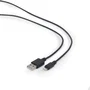 Gembird CC-USB2-AMLM-1M Cable USB 2.0 A Lightning 1 m Para iPhone 5, 6 y iPad, Negro - Carga y Datos
