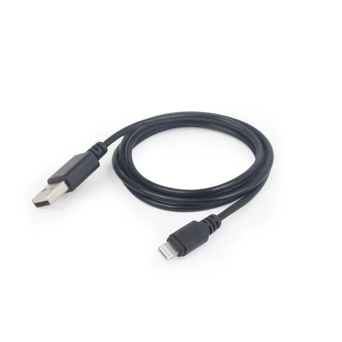 Gembird CC-USB2-AMLM-1M Cable USB 2.0 A Lightning 1 m Para iPhone 5, 6 y iPad, Negro - Carga y Datos