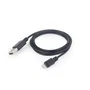 Gembird CC-USB2-AMLM-1M Cable USB 2.0 A Lightning 1 m Para iPhone 5, 6 y iPad, Negro - Carga y Datos