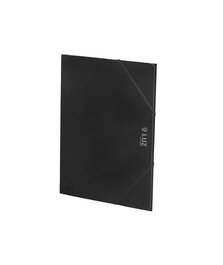 Carpeta De Gomas Y Solapas Carchivo Luz Carton Plastificado Brillo Fº Negro (Set de 5)