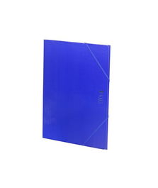 Carpeta De Gomas Y Solapas Carchivo Luz Carton Plastificado Brillo Fº Azul Oscuro (Set de 5)