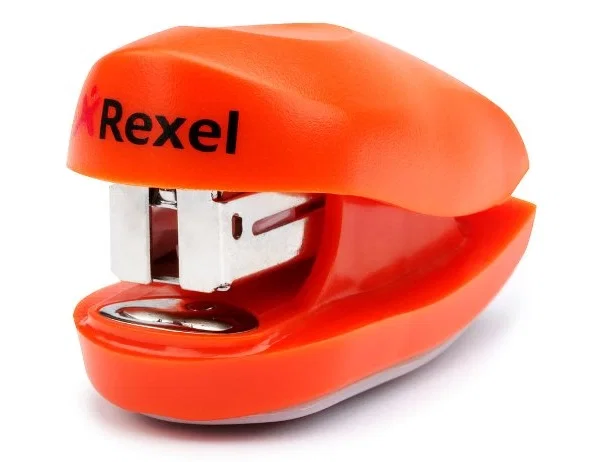 Rexel Buddy Mini Grapadora con Caja de Grapas Colores Surtidos