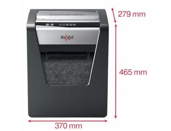 Rexel Momentum X415 Destructora de Papel Corte Cruzado P4 23L Negro, Gris