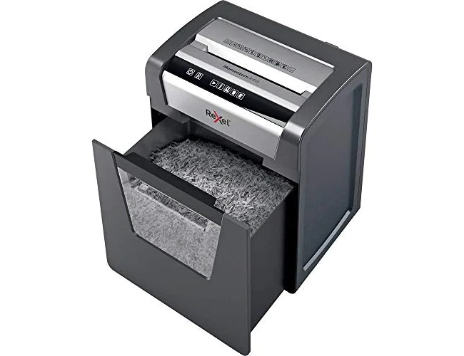 Rexel Momentum X415 Destructora de Papel Corte Cruzado P4 23L Negro, Gris
