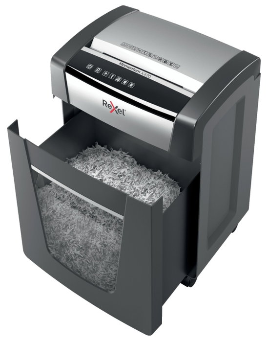 Rexel Momentum X420 Destructora de papel corte confeti 4x40mm negro Rexel Momentum X420 Destructora de papel corte confeti 4x40mm negro