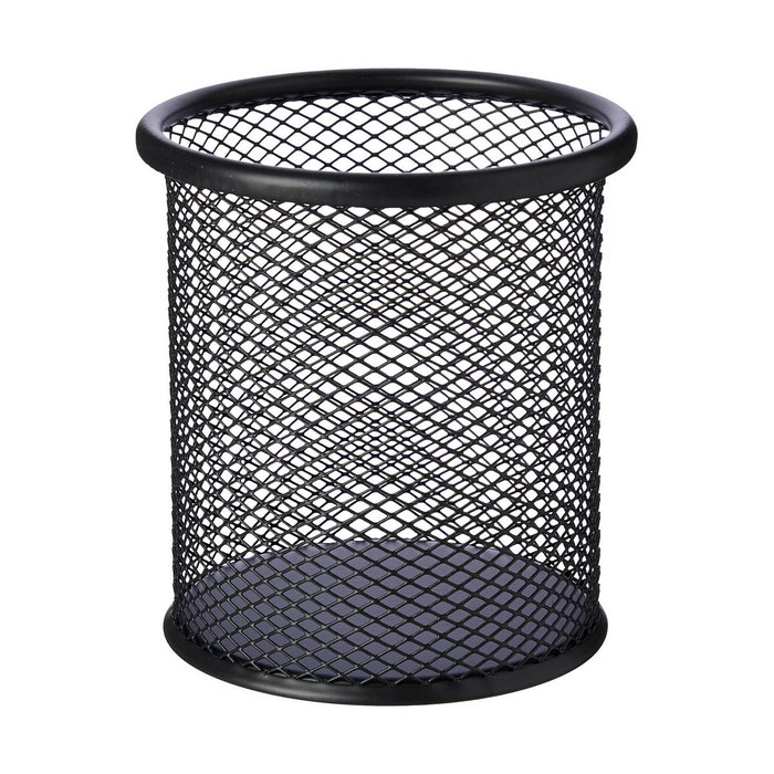 Q-connect Cubilete Portalápices de Rejilla Negro Redondo de 86 mm Q-connect Cubilete Portalápices de Rejilla Negro Redondo de 86 mm