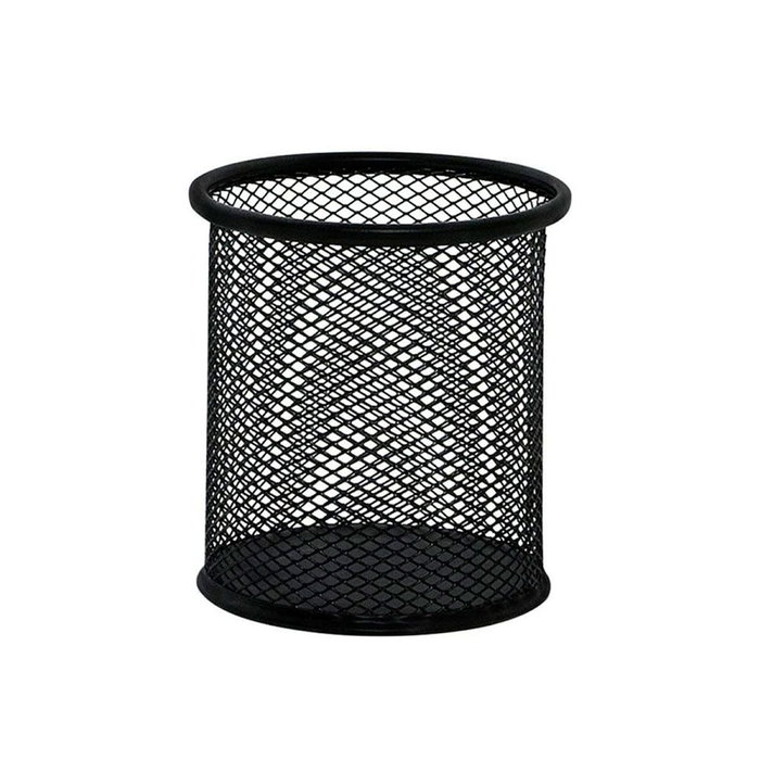 Q-connect Cubilete Portalápices de Rejilla Negro Redondo de 86 mm Q-connect Cubilete Portalápices de Rejilla Negro Redondo de 86 mm