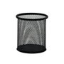 Q-connect Cubilete Portalápices de Rejilla Negro Redondo de 86 mm