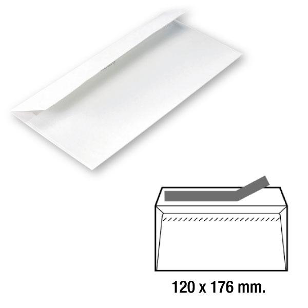 Sam Sobres Comerciales Open-176 Autoadhesivos con Tira de Silicona 120x176 mm Blanco Sam Sobres Comerciales Open-176 Autoadhesivos con Tira de Silicona 120x176 mm Blanco