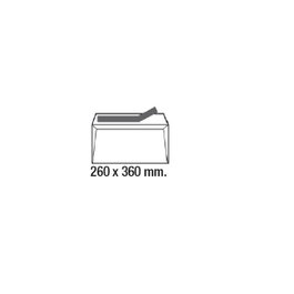 SAM Caja de 250 sobres folio prolongado 260x360 mm blanco 100g