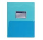 Office box Carpeta dossier extra gruesa con 2 bolsillos y tarjetero azul A4
