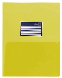 Dosier Con Doble Bolsa Office Box Pp A4 Con Tarjetero Amarillo (Set de 10)