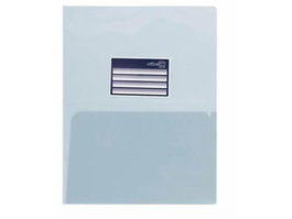 Dosier Con Doble Bolsa Office Box Pp A4 Con Tarjetero Cristal (Set de 10)