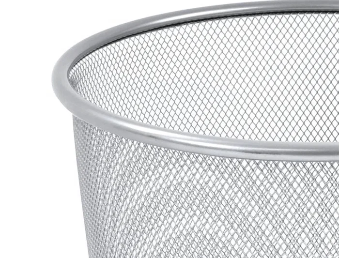 Q-connect Papelera Metálica Rejilla Gris 295x345mm 19 Litros