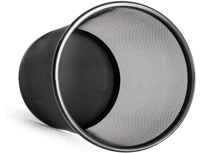 Q-connect Papelera Metálica Rejilla Negra 295x345mm 19 Litros