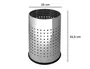 Q-connect Papelera Metálica Cromada Perforada 250x325 mm