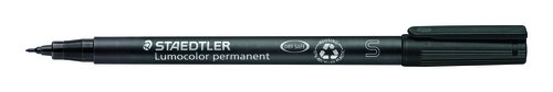 Rotulador Permanente Staedtler 313 Lumocolor (S) Negro (Set de 10) Rotulador Permanente Staedtler 313 Lumocolor (S) Negro (Set de 10)