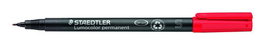 STAEDTLER Rotulador permanente Lumocolor trazo 0,4mm rojo