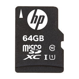 HP mi210 Tarjeta MicroSDXC de 64GB Clase 10 UHS-I U1 con Adaptador SD