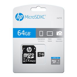 HP Memoria Flash MicroSDXC 64 GB UHS-I Clase 10 - Tarjeta de Memoria SDU64GBXC10HP-EF