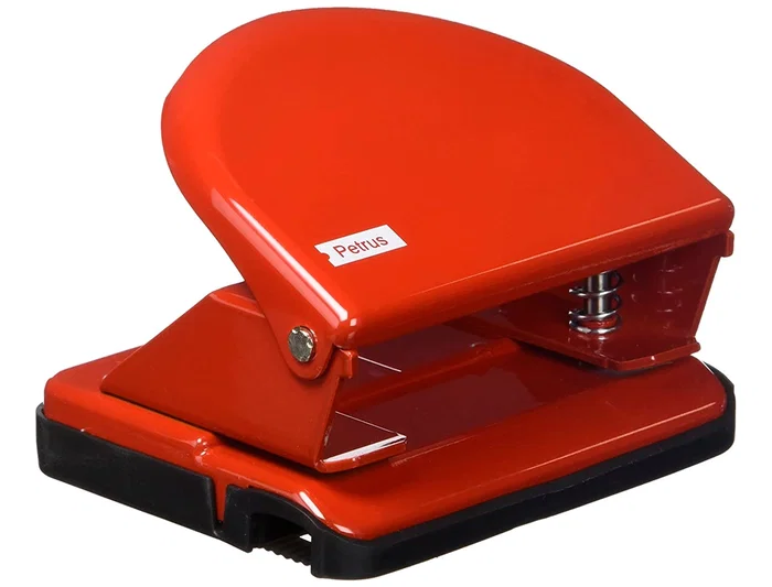 Taladrador Petrus Rojo Capacidad 20 Hojas Cuerpo Metálico