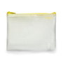 Office box Bolsa multiusos de malla DIN A5 con cremallera, amarillo