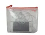 Office box Bolsa multiusos de malla Din A6 con cremallera rojo