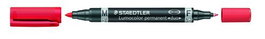 Staedtler Lumocolor Duo Rotulador Permanente Rojo 0,6 mm y 0,9 mm